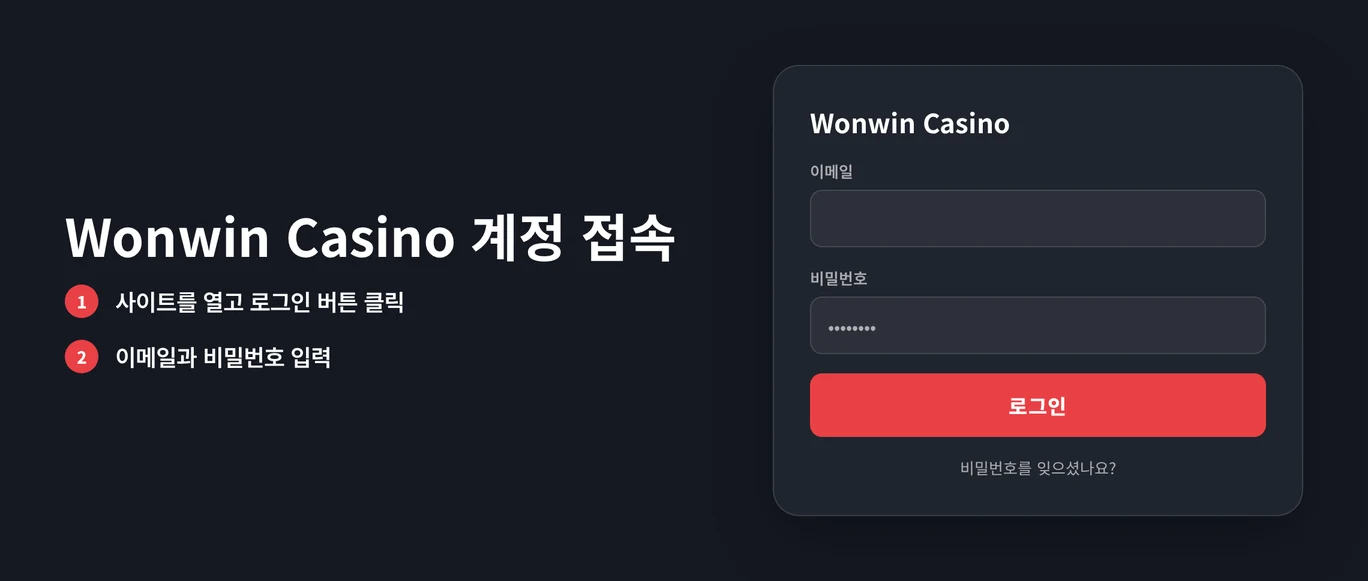 로그인 양식 면밀히 살펴보세요